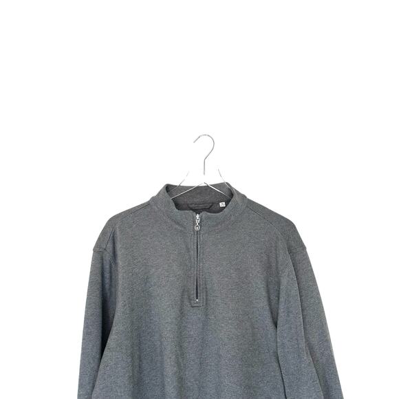 John Ashworth Co. Link Soul Men's Gray Half Zip Golf Pullover Shirt Large - Picture 3 of 10